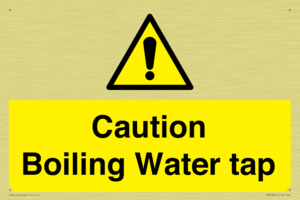 Caution Boiling Water Tap
